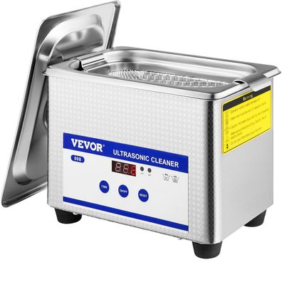 VEVOR Ultraschallreiniger 800 ml 35 W 40 kHz Edelstahl LED-Display
