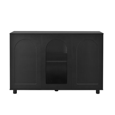 Sonnenh Sideboard Schwarz 120 x 40 x 78 cm MDF Wohnzimmer