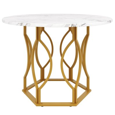 Sonnenh Esstisch 100 x 100 x 76 cm Weiß MDF Esszimmer