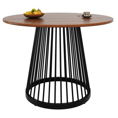 Sonnenh Esstisch 80 x 80 x 76 cm Schwarz MDF Esszimmer