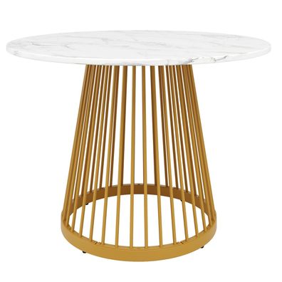 Sonnenh Esstisch 80 x 80 x 76 cm Weiß MDF Esszimmer