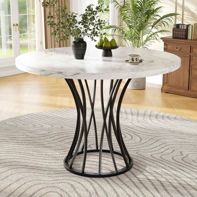 Sonnenh Esstisch 80 x 80 x 76 cm Schwarz MDF für Küche Esszimmer