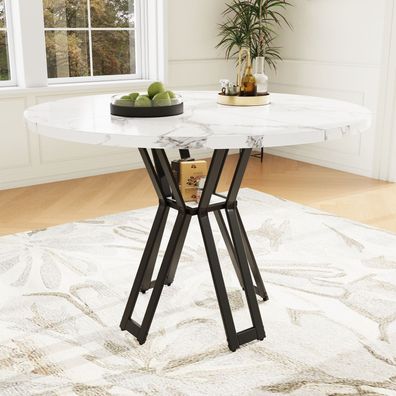 Sonnenh Esstisch 100 x 100 x 76 cm Schwarz MDF für Küche Esszimmer