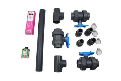 Montageset für Pool Wärmepumpen Bypass Premium 1