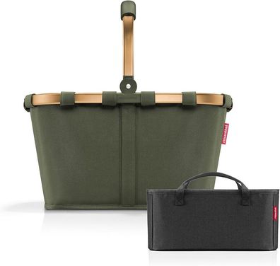 reisenthel Set Carrybag + Organizer BKBX, forest gold + black, Unisex