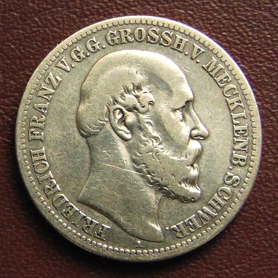 Mecklenburg-Schwerin. 2 Mark 1876 A
