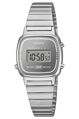 Casio Damenuhr Digital mini Collection Silberfarben LA670WES-7AEF
