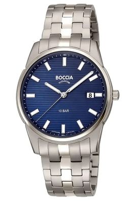 Boccia Herrenuhr Quarz Titan mit Saphirglas 3686-01