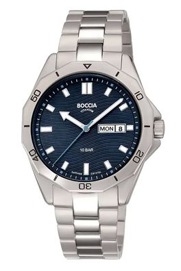 Boccia Titan-Herrenuhr mit Saphirglas 10 bar 3680-03