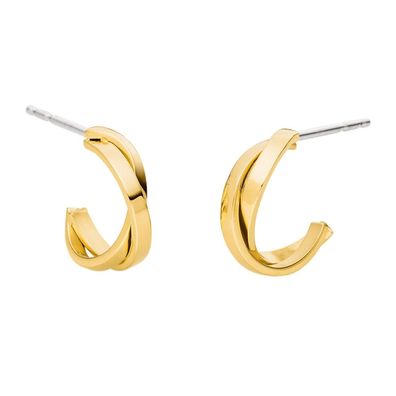 Boccia Schmuck Damenohrringe Titan Halb-Creolen Goldfarben 05116-02
