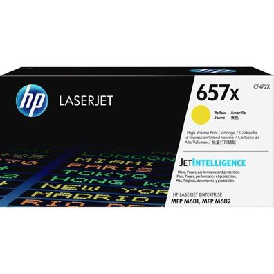 HP Cartridge No 657X HP657X HP 657X Yellow Gelb (CF472X)