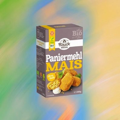 200g Mais -Paniermehl BIO, Semmelbrösel, glutenfrei, vegan Bauck Mühle