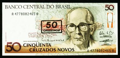 Brasilien. 50 Cruzeiros 1990. 223. UNC