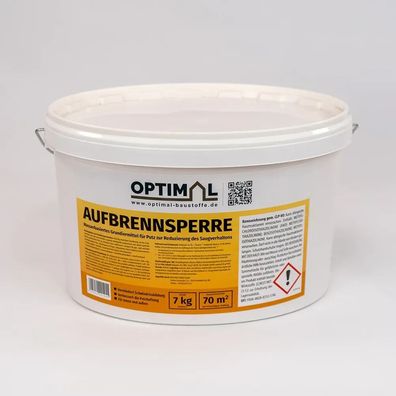 Optimal Aufbrennsperre Grundierung gelblich für innen und außen 7 kg