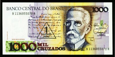 Brasilien. 1 Cruzado Novo 1989. 216b. UNC