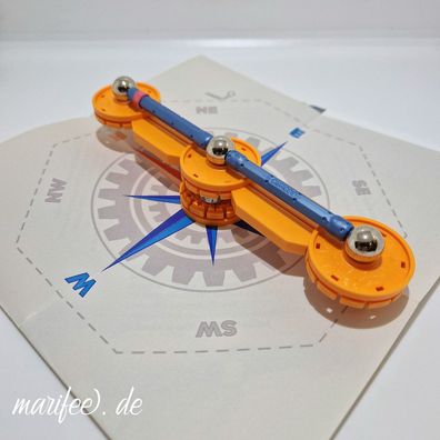 Geomag Kompass-Baukasten, 21-teilig, magnetisches Konstruktionsset Art.-Nr. 11176