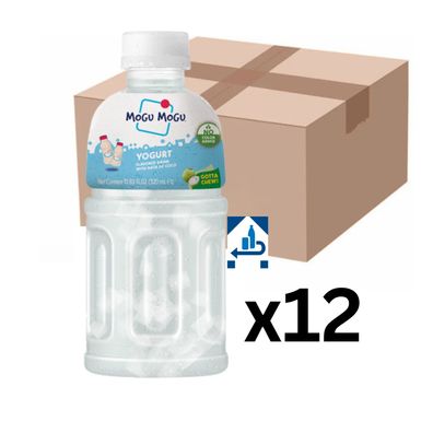 12er-Pack Mogu Mogu Joghurt Getränk mit Nata de Coco 320ml (inkl. 3 € EINWEG-Pfand)