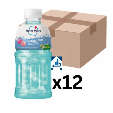 12er-Pack Mogu Mogu Kaugummi Getränk mit Nata de Coco 320ml (inkl. 3€ EINWEG-Pfand)