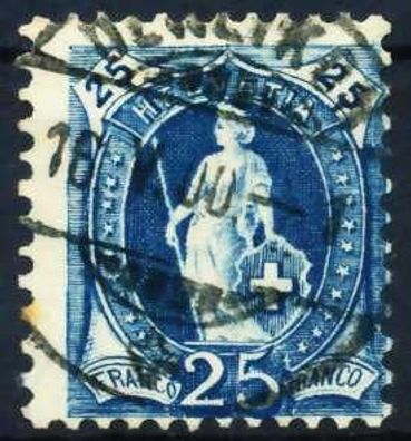Schweiz ST. HELV Nr 67Ca zentrisch gestempelt X696CD6