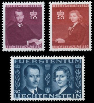 Liechtenstein 1943 Nr 211-213 postfrisch X13932E