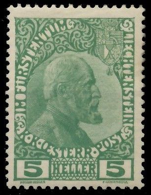 Liechtenstein 1912 Nr 1y ungebraucht X139702