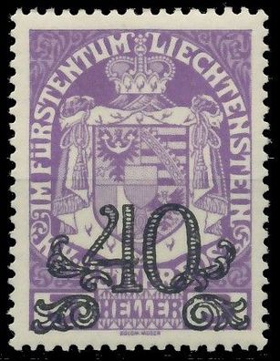 Liechtenstein 1920 Nr 14 postfrisch X139796