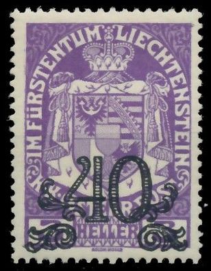 Liechtenstein 1920 Nr 14 ungebraucht X13978E