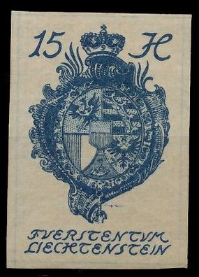 Liechtenstein 1920 Nr 19 ungebraucht X1397E2