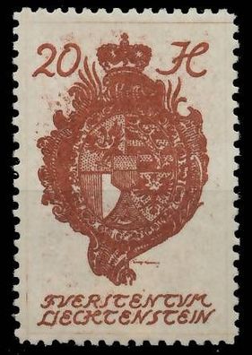 Liechtenstein 1920 Nr 28 ungebraucht X1398CA