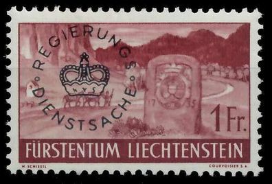 Liechtenstein Dienstmarken 1934 37 Nr 26 ungebraucht X142AAA