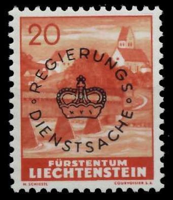 Liechtenstein Dienstmarken 1934 37 Nr 22b ungebraucht X142ABA