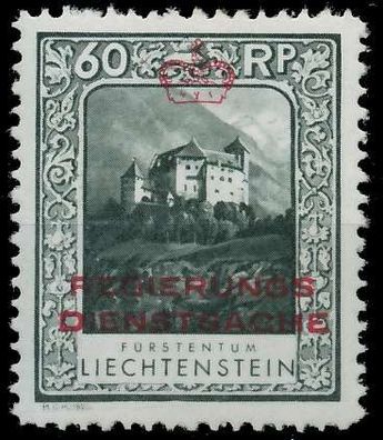 Liechtenstein Dienstmarken 1932 33 Nr 7B ungebraucht X142B3E