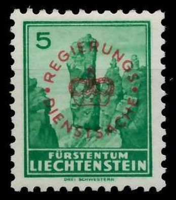 Liechtenstein Dienstmarken 1934 37 Nr 11y ungebraucht X142B42