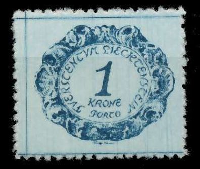 Liechtenstein Portomarken 1920 Nr 10 postfrisch X142ECE