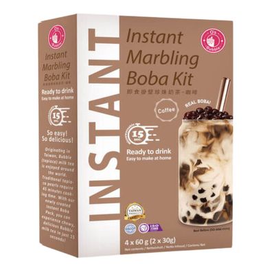 O´s Bubble Instant Boba Kit Kaffee 240g (4x60g)