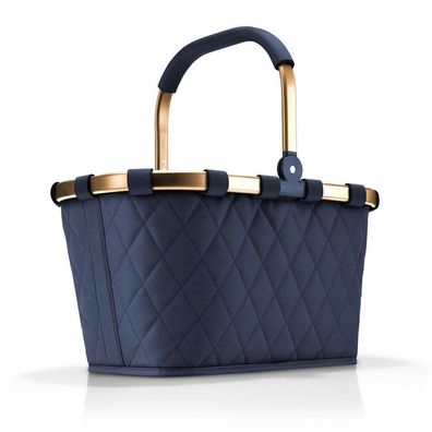 reisenthel carrybag BK, frame rhombus midnight gold, Unisex
