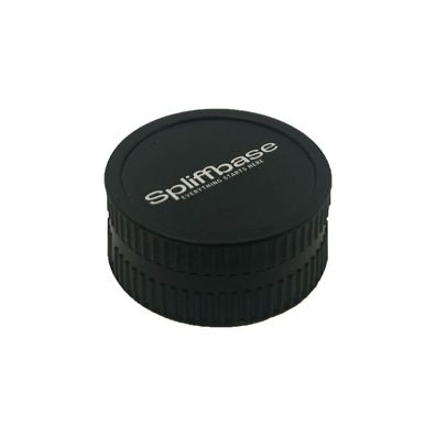 Spliffbase Hemp Kräutermühle 40mm Schwarz 2-teilig