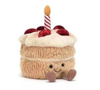 NEU JellyCat Nette Amusables Geburtstagstorte BNWT