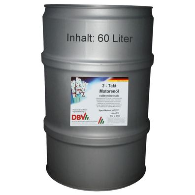 DBV 2-Takt-Öl (vollsynthetisch) 60-Liter-Fass