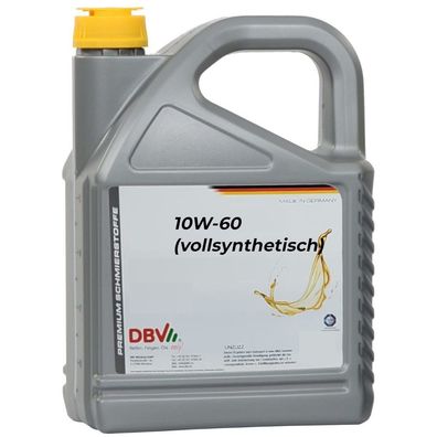 DBV 10W/60 (vollsysnthetisch) 4 x 5-Liter-Kanne
