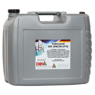 DBV-Traktorenöl SAE 10W/30 UTTO-Universal 20-Liter-Kanister