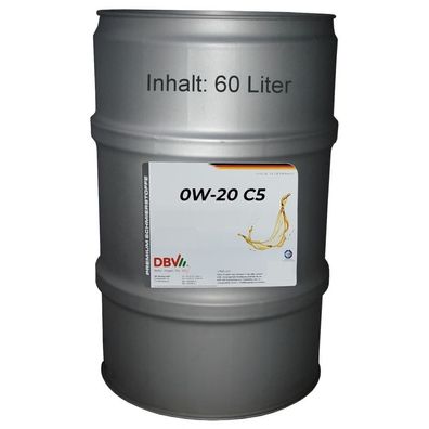 DBV 0W-20 Motorenöl 60-Liter-Fass
