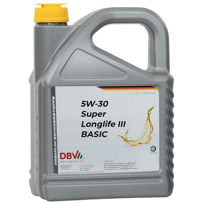 DBV 5W-30 Super LF-III BASIC 4 x 5-Liter-Kanister