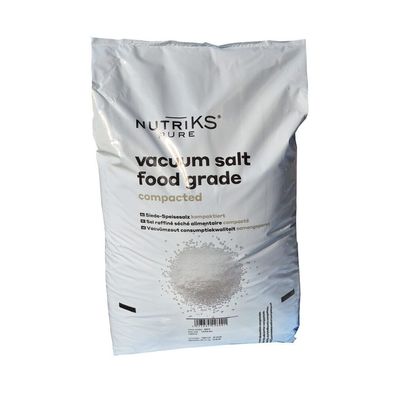 Nutriks Pure Siede Speisesalz kompaktiert 1,6-0,8 25kg Kochsalz Gewürz