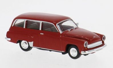 Wartburg 311 Kombi, rot, H0 Auto Modell 1:87, Brekina 27192
