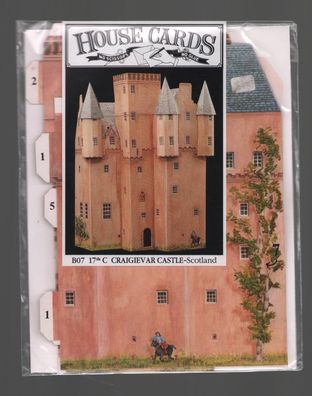 Karten Klappkarte 3D Craigievar Castle-Scolland House Cards Mirontaine 1988