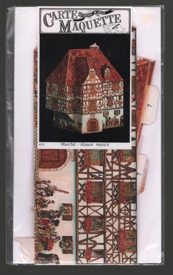 Karten Klappkarte 3D Mache-Alsace France Carte Maquette Mirontaine