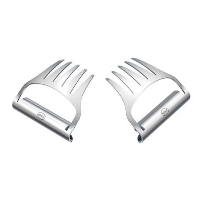 Rösle Pulled-Pork-Gabeln 2er-Set Fleischkrallen aus Edelstahl 250237