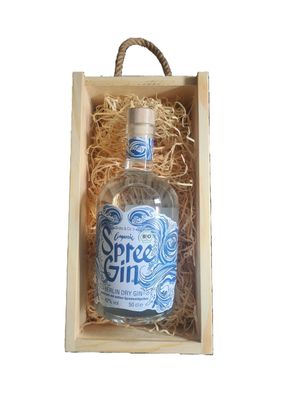 Spree GIN - Original Bio Spree GIN - in einer Holzbox mit Tragekodel