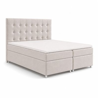 Best For Home Trinity K-9 Luxus Boxspringbett mit Komfort-Matratze, Stauraum & Topper